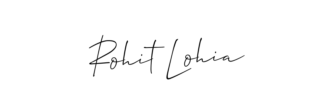 Also You can easily find your signature by using the search form. We will create Rohit Lohia name handwritten signature images for you free of cost using Allison_Script sign style. Rohit Lohia signature style 2 images and pictures png