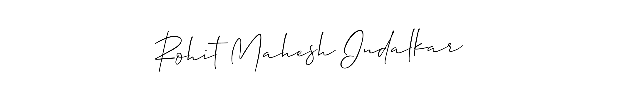 Allison_Script is a professional signature style that is perfect for those who want to add a touch of class to their signature. It is also a great choice for those who want to make their signature more unique. Get Rohit Mahesh Indalkar name to fancy signature for free. Rohit Mahesh Indalkar signature style 2 images and pictures png