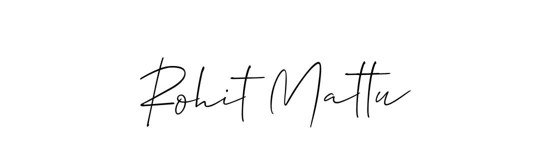 Create a beautiful signature design for name Rohit Mattu. With this signature (Allison_Script) fonts, you can make a handwritten signature for free. Rohit Mattu signature style 2 images and pictures png