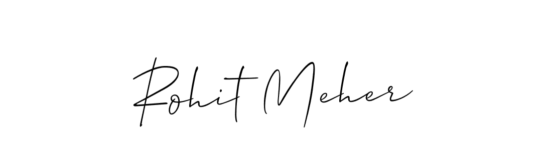 Rohit Meher stylish signature style. Best Handwritten Sign (Allison_Script) for my name. Handwritten Signature Collection Ideas for my name Rohit Meher. Rohit Meher signature style 2 images and pictures png