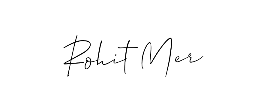 How to Draw Rohit Mer signature style? Allison_Script is a latest design signature styles for name Rohit Mer. Rohit Mer signature style 2 images and pictures png