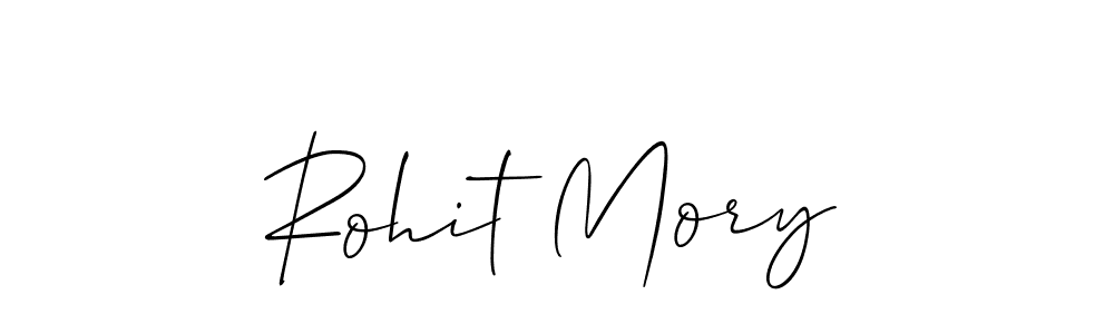 Use a signature maker to create a handwritten signature online. With this signature software, you can design (Allison_Script) your own signature for name Rohit Mory. Rohit Mory signature style 2 images and pictures png