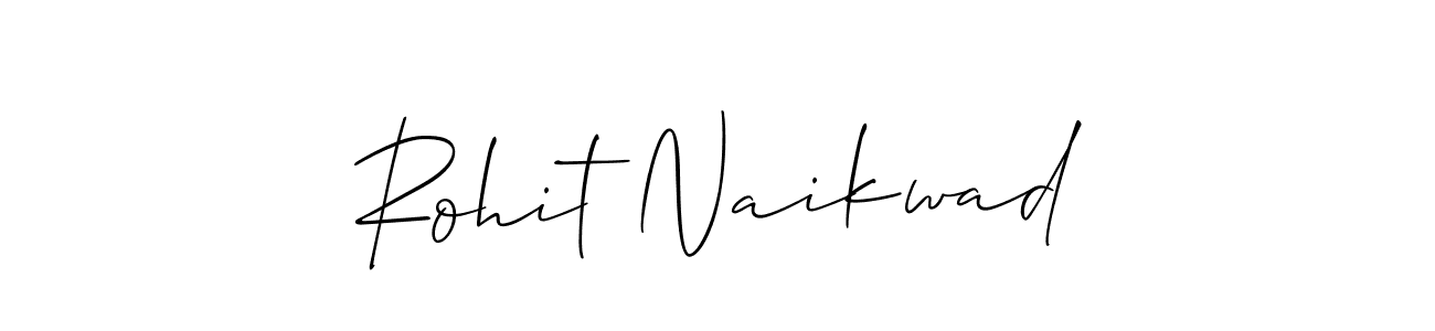 Rohit Naikwad stylish signature style. Best Handwritten Sign (Allison_Script) for my name. Handwritten Signature Collection Ideas for my name Rohit Naikwad. Rohit Naikwad signature style 2 images and pictures png