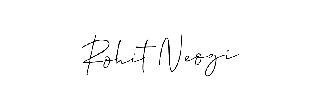 Design your own signature with our free online signature maker. With this signature software, you can create a handwritten (Allison_Script) signature for name Rohit Neogi. Rohit Neogi signature style 2 images and pictures png
