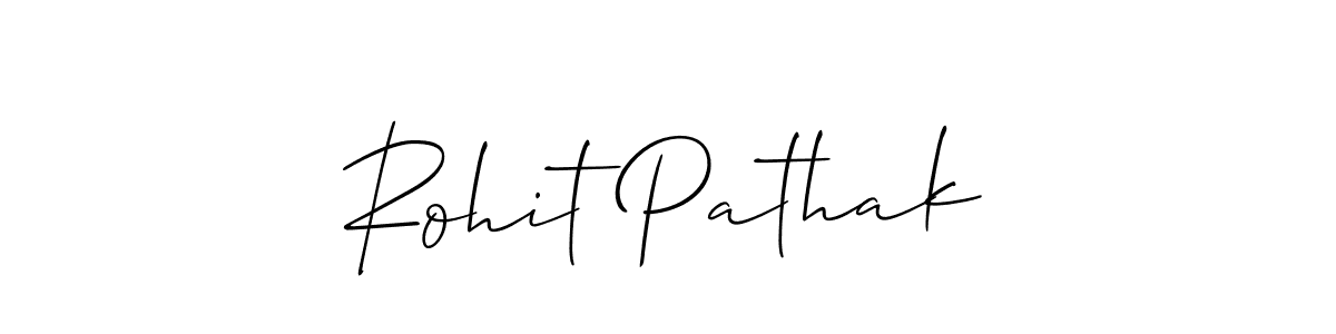 Similarly Allison_Script is the best handwritten signature design. Signature creator online .You can use it as an online autograph creator for name Rohit Pathak. Rohit Pathak signature style 2 images and pictures png