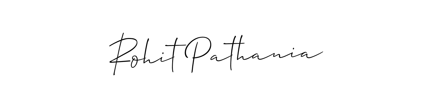 It looks lik you need a new signature style for name Rohit Pathania. Design unique handwritten (Allison_Script) signature with our free signature maker in just a few clicks. Rohit Pathania signature style 2 images and pictures png