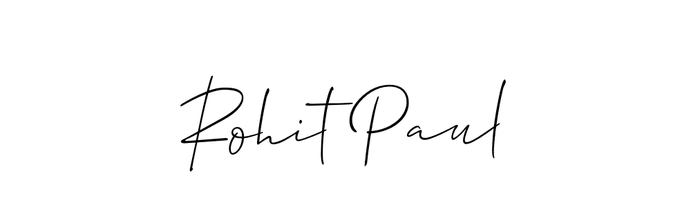 Also we have Rohit Paul name is the best signature style. Create professional handwritten signature collection using Allison_Script autograph style. Rohit Paul signature style 2 images and pictures png