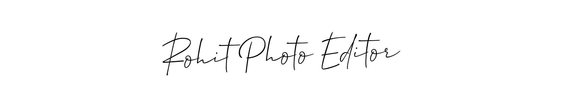 Make a short Rohit Photo Editor signature style. Manage your documents anywhere anytime using Allison_Script. Create and add eSignatures, submit forms, share and send files easily. Rohit Photo Editor signature style 2 images and pictures png