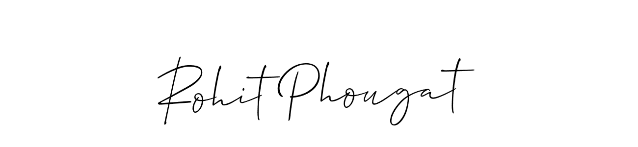 Create a beautiful signature design for name Rohit Phougat. With this signature (Allison_Script) fonts, you can make a handwritten signature for free. Rohit Phougat signature style 2 images and pictures png