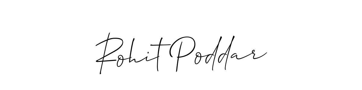 Also we have Rohit Poddar name is the best signature style. Create professional handwritten signature collection using Allison_Script autograph style. Rohit Poddar signature style 2 images and pictures png