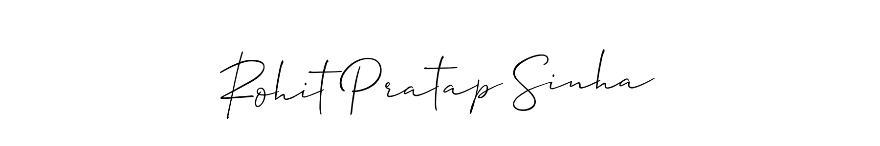 Make a beautiful signature design for name Rohit Pratap Sinha. With this signature (Allison_Script) style, you can create a handwritten signature for free. Rohit Pratap Sinha signature style 2 images and pictures png