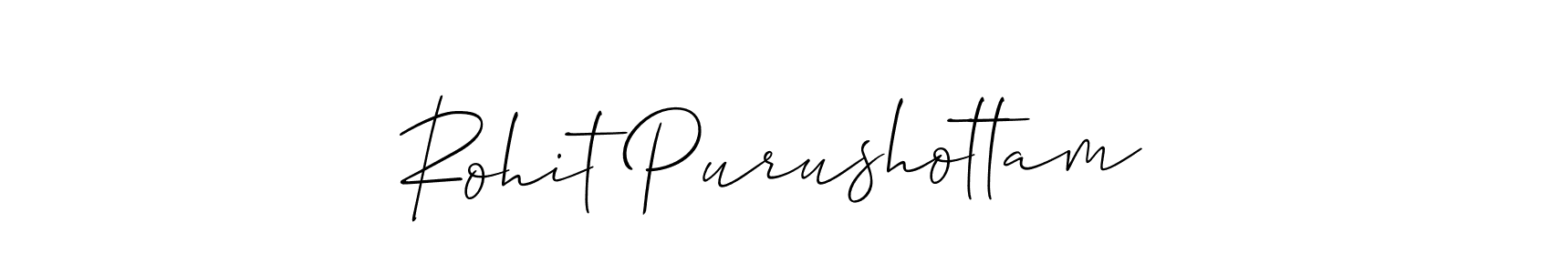 How to make Rohit Purushottam signature? Allison_Script is a professional autograph style. Create handwritten signature for Rohit Purushottam name. Rohit Purushottam signature style 2 images and pictures png