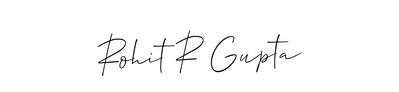 Create a beautiful signature design for name Rohit R Gupta. With this signature (Allison_Script) fonts, you can make a handwritten signature for free. Rohit R Gupta signature style 2 images and pictures png