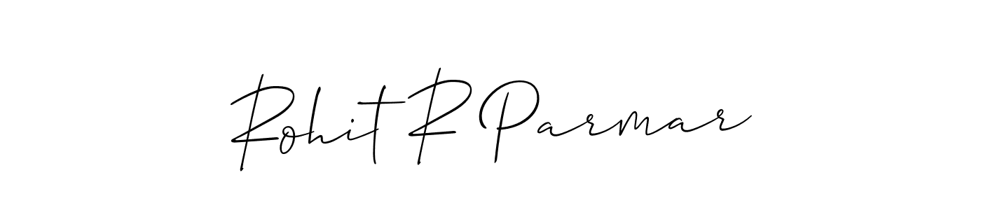 Design your own signature with our free online signature maker. With this signature software, you can create a handwritten (Allison_Script) signature for name Rohit R Parmar. Rohit R Parmar signature style 2 images and pictures png