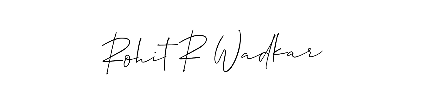 Rohit R Wadkar stylish signature style. Best Handwritten Sign (Allison_Script) for my name. Handwritten Signature Collection Ideas for my name Rohit R Wadkar. Rohit R Wadkar signature style 2 images and pictures png