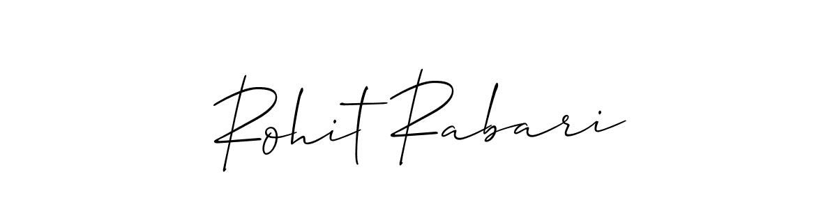 Make a beautiful signature design for name Rohit Rabari. With this signature (Allison_Script) style, you can create a handwritten signature for free. Rohit Rabari signature style 2 images and pictures png