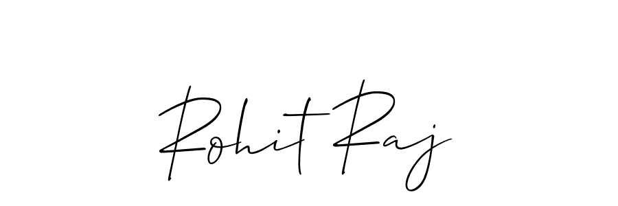 The best way (Allison_Script) to make a short signature is to pick only two or three words in your name. The name Rohit Raj include a total of six letters. For converting this name. Rohit Raj signature style 2 images and pictures png