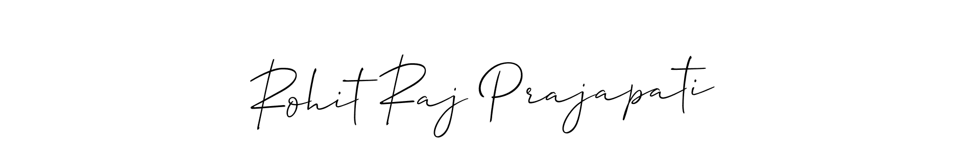 Rohit Raj Prajapati stylish signature style. Best Handwritten Sign (Allison_Script) for my name. Handwritten Signature Collection Ideas for my name Rohit Raj Prajapati. Rohit Raj Prajapati signature style 2 images and pictures png