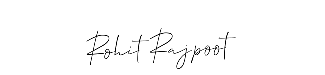 Make a beautiful signature design for name Rohit Rajpoot. With this signature (Allison_Script) style, you can create a handwritten signature for free. Rohit Rajpoot signature style 2 images and pictures png