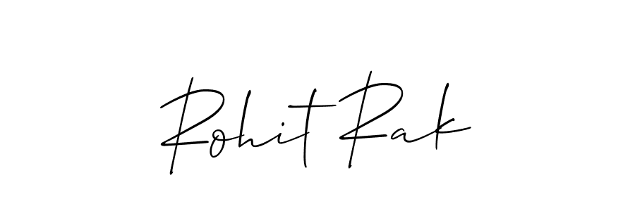 Use a signature maker to create a handwritten signature online. With this signature software, you can design (Allison_Script) your own signature for name Rohit Rak. Rohit Rak signature style 2 images and pictures png