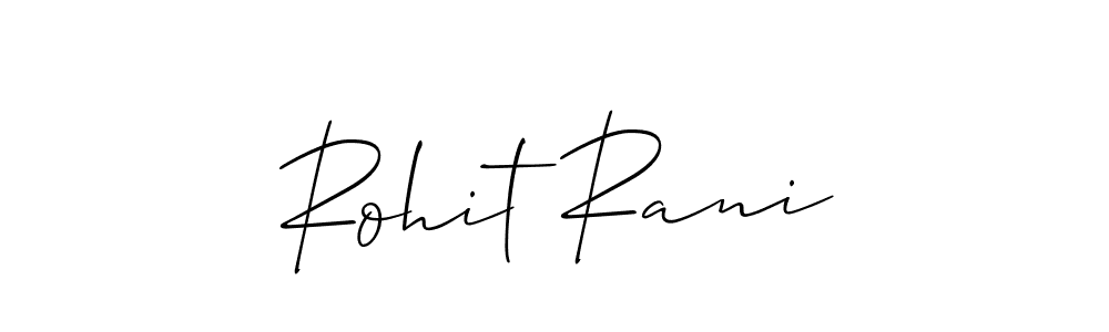 This is the best signature style for the Rohit Rani name. Also you like these signature font (Allison_Script). Mix name signature. Rohit Rani signature style 2 images and pictures png