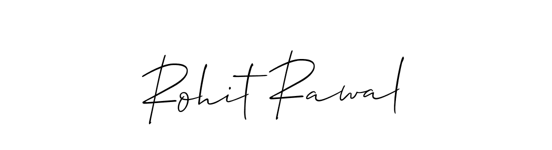 How to make Rohit Rawal name signature. Use Allison_Script style for creating short signs online. This is the latest handwritten sign. Rohit Rawal signature style 2 images and pictures png