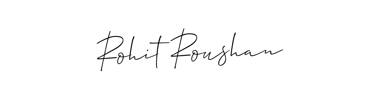 How to make Rohit Roushan signature? Allison_Script is a professional autograph style. Create handwritten signature for Rohit Roushan name. Rohit Roushan signature style 2 images and pictures png
