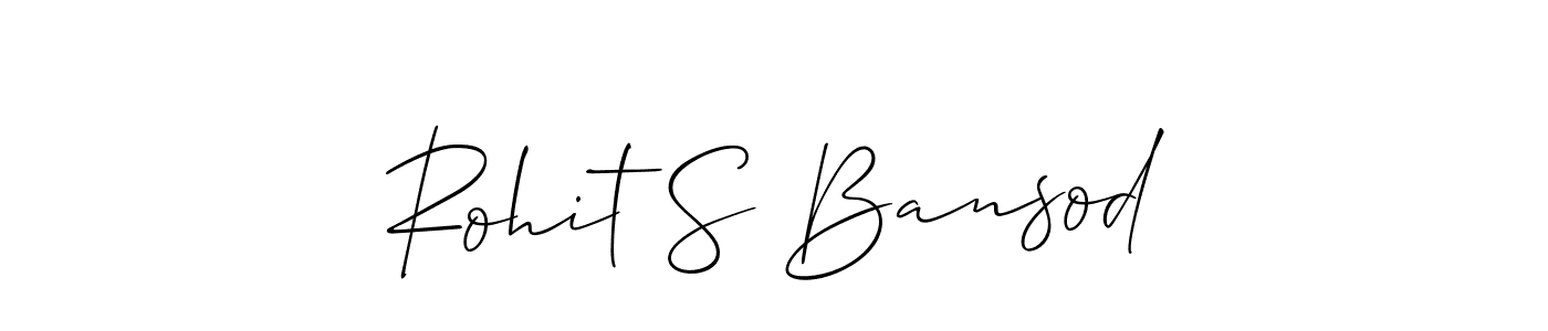 Best and Professional Signature Style for Rohit S Bansod. Allison_Script Best Signature Style Collection. Rohit S Bansod signature style 2 images and pictures png