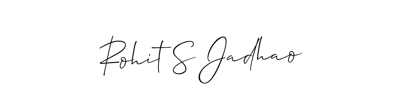 Best and Professional Signature Style for Rohit S Jadhao. Allison_Script Best Signature Style Collection. Rohit S Jadhao signature style 2 images and pictures png