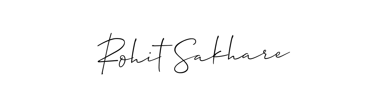 How to make Rohit Sakhare signature? Allison_Script is a professional autograph style. Create handwritten signature for Rohit Sakhare name. Rohit Sakhare signature style 2 images and pictures png