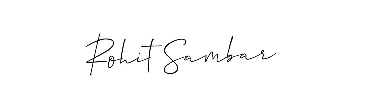 This is the best signature style for the Rohit Sambar name. Also you like these signature font (Allison_Script). Mix name signature. Rohit Sambar signature style 2 images and pictures png