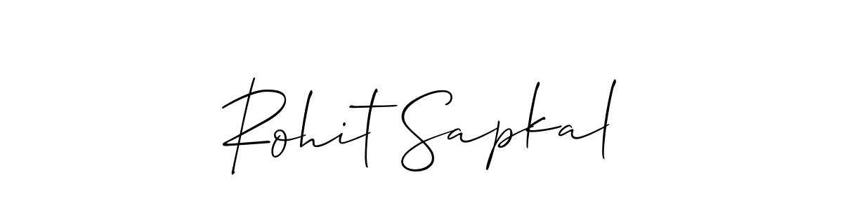 It looks lik you need a new signature style for name Rohit Sapkal. Design unique handwritten (Allison_Script) signature with our free signature maker in just a few clicks. Rohit Sapkal signature style 2 images and pictures png