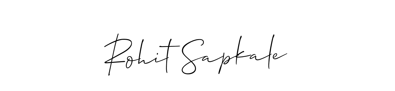 Rohit Sapkale stylish signature style. Best Handwritten Sign (Allison_Script) for my name. Handwritten Signature Collection Ideas for my name Rohit Sapkale. Rohit Sapkale signature style 2 images and pictures png