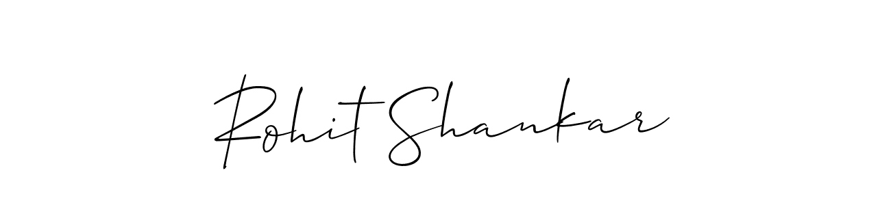 You should practise on your own different ways (Allison_Script) to write your name (Rohit Shankar) in signature. don't let someone else do it for you. Rohit Shankar signature style 2 images and pictures png