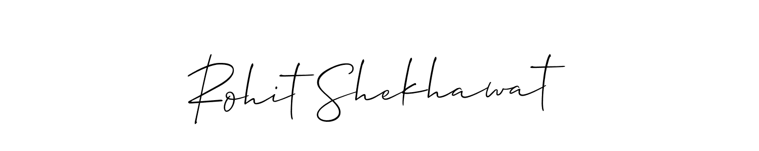 Also You can easily find your signature by using the search form. We will create Rohit Shekhawat name handwritten signature images for you free of cost using Allison_Script sign style. Rohit Shekhawat signature style 2 images and pictures png