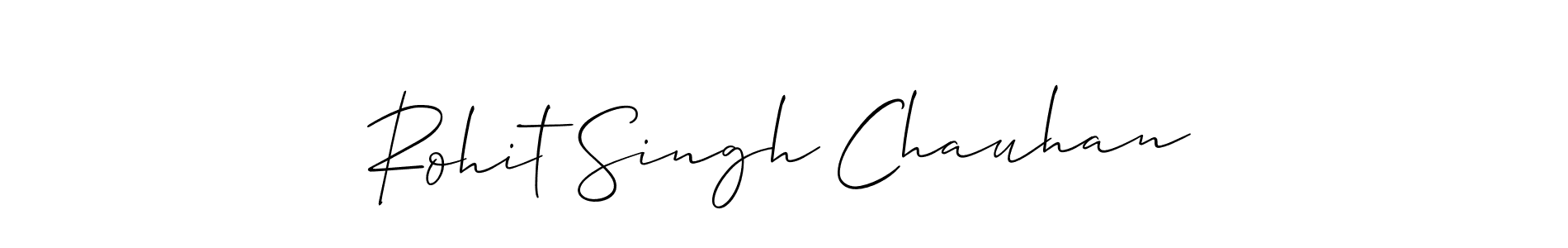 How to make Rohit Singh Chauhan name signature. Use Allison_Script style for creating short signs online. This is the latest handwritten sign. Rohit Singh Chauhan signature style 2 images and pictures png