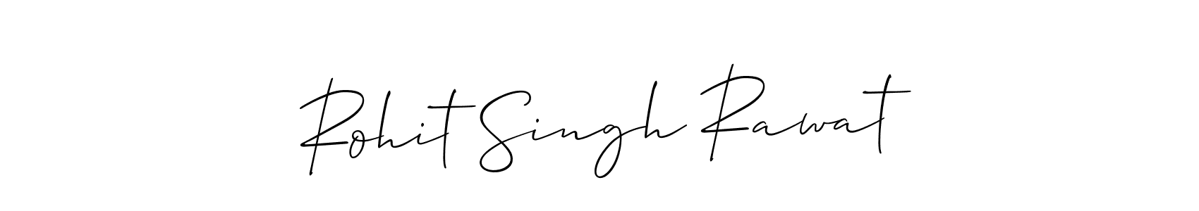 Use a signature maker to create a handwritten signature online. With this signature software, you can design (Allison_Script) your own signature for name Rohit Singh Rawat. Rohit Singh Rawat signature style 2 images and pictures png