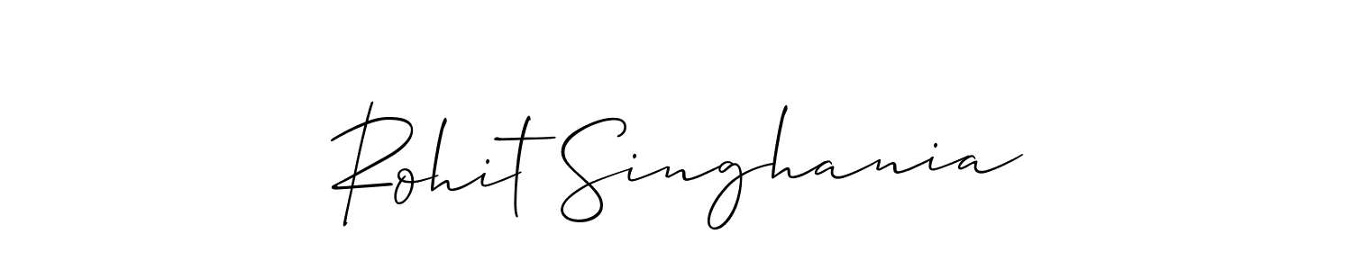 How to Draw Rohit Singhania signature style? Allison_Script is a latest design signature styles for name Rohit Singhania. Rohit Singhania signature style 2 images and pictures png