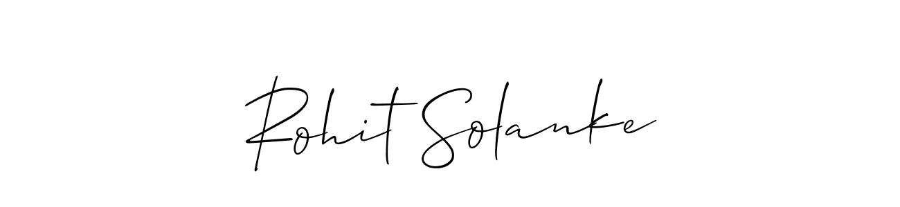 You should practise on your own different ways (Allison_Script) to write your name (Rohit Solanke) in signature. don't let someone else do it for you. Rohit Solanke signature style 2 images and pictures png
