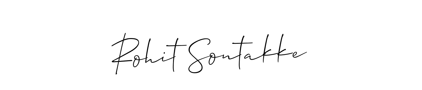 Create a beautiful signature design for name Rohit Sontakke. With this signature (Allison_Script) fonts, you can make a handwritten signature for free. Rohit Sontakke signature style 2 images and pictures png