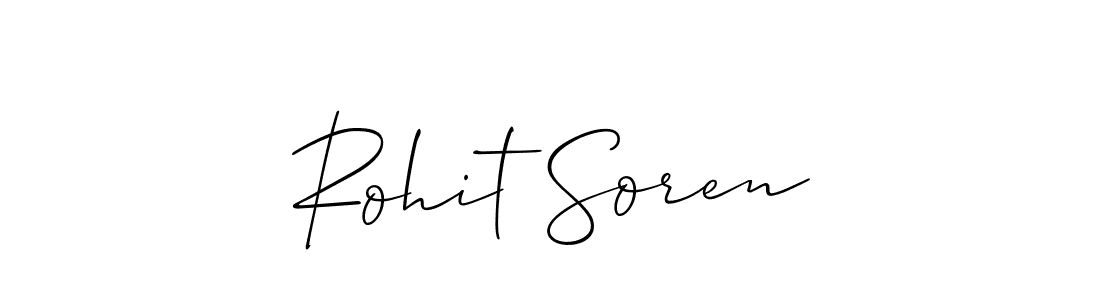 Create a beautiful signature design for name Rohit Soren. With this signature (Allison_Script) fonts, you can make a handwritten signature for free. Rohit Soren signature style 2 images and pictures png