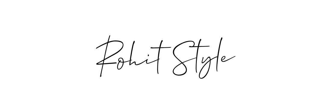 Also You can easily find your signature by using the search form. We will create Rohit Style name handwritten signature images for you free of cost using Allison_Script sign style. Rohit Style signature style 2 images and pictures png