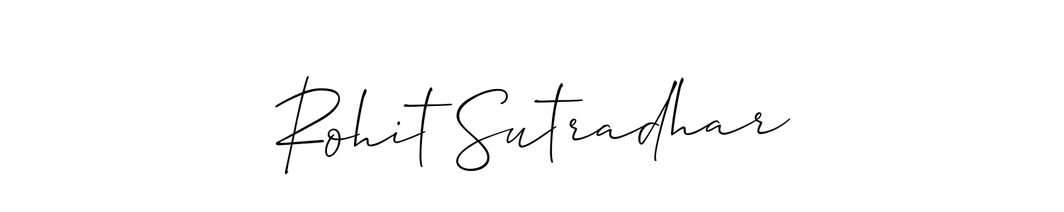 Make a beautiful signature design for name Rohit Sutradhar. With this signature (Allison_Script) style, you can create a handwritten signature for free. Rohit Sutradhar signature style 2 images and pictures png