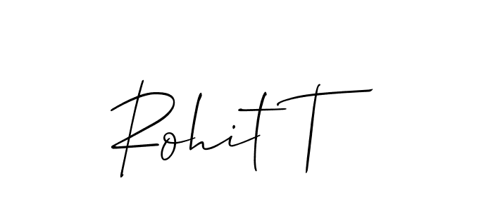 Check out images of Autograph of Rohit T name. Actor Rohit T Signature Style. Allison_Script is a professional sign style online. Rohit T signature style 2 images and pictures png