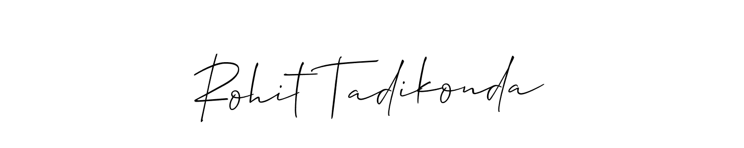 Make a beautiful signature design for name Rohit Tadikonda. With this signature (Allison_Script) style, you can create a handwritten signature for free. Rohit Tadikonda signature style 2 images and pictures png