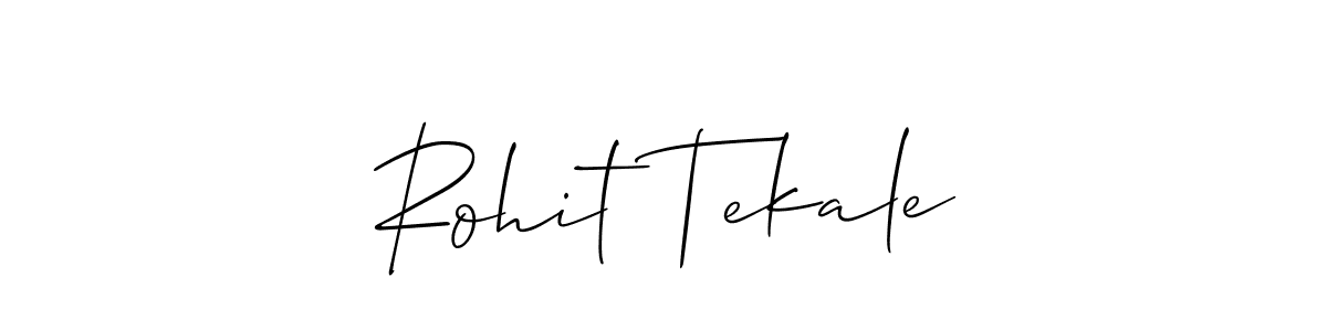 Allison_Script is a professional signature style that is perfect for those who want to add a touch of class to their signature. It is also a great choice for those who want to make their signature more unique. Get Rohit Tekale name to fancy signature for free. Rohit Tekale signature style 2 images and pictures png