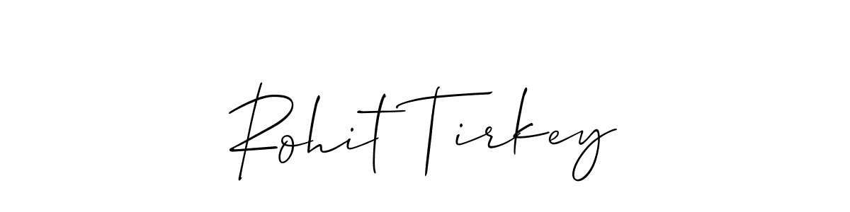 How to Draw Rohit Tirkey signature style? Allison_Script is a latest design signature styles for name Rohit Tirkey. Rohit Tirkey signature style 2 images and pictures png