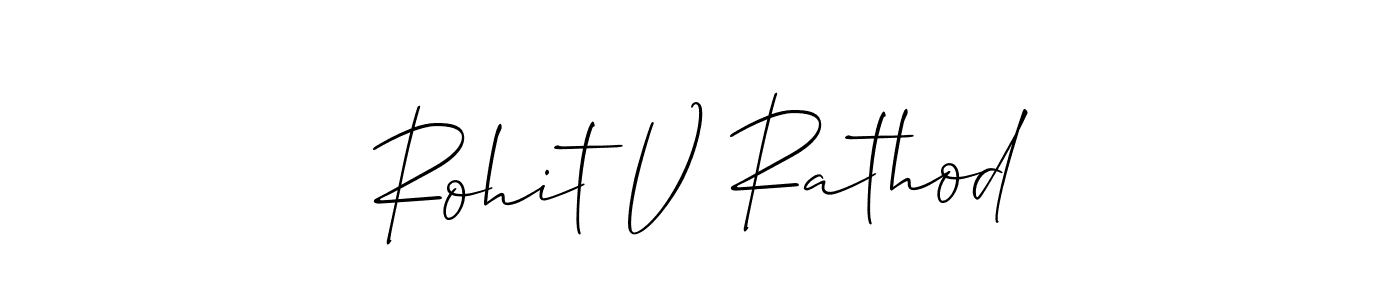 How to Draw Rohit V Rathod signature style? Allison_Script is a latest design signature styles for name Rohit V Rathod. Rohit V Rathod signature style 2 images and pictures png