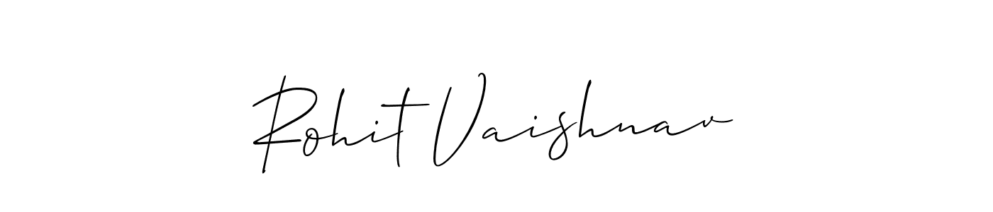 How to make Rohit Vaishnav signature? Allison_Script is a professional autograph style. Create handwritten signature for Rohit Vaishnav name. Rohit Vaishnav signature style 2 images and pictures png
