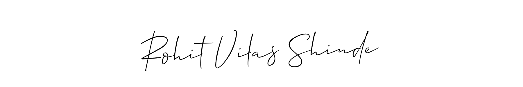 This is the best signature style for the Rohit Vilas Shinde name. Also you like these signature font (Allison_Script). Mix name signature. Rohit Vilas Shinde signature style 2 images and pictures png